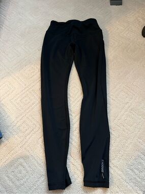 Brooks Black Performance Running Tights Leggings - Small
